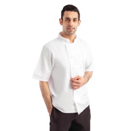 Chaqueta cocina Whites Boston manga corta blanca XXL